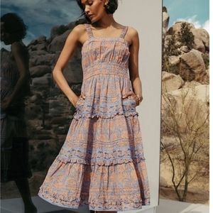 Cleobella Jolene Midi Dress Vine